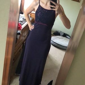Purple formal gown